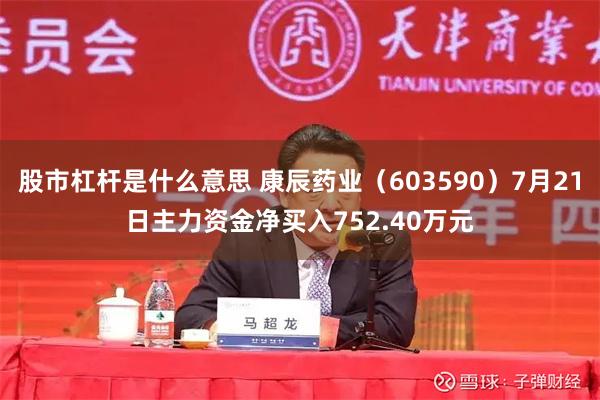 股市杠杆是什么意思 康辰药业（603590）7月21日主力资金净买入752.40万元