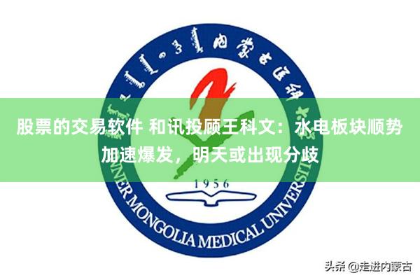 股票的交易软件 和讯投顾王科文：水电板块顺势加速爆发，明天或出现分歧