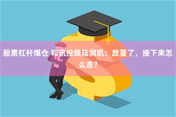 股票杠杆爆仓 和讯投顾陆润凯：放量了，接下来怎么走？