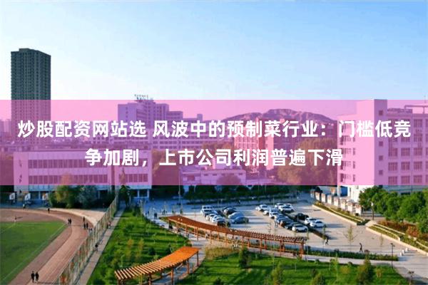 炒股配资网站选 风波中的预制菜行业：门槛低竞争加剧，上市公司利润普遍下滑