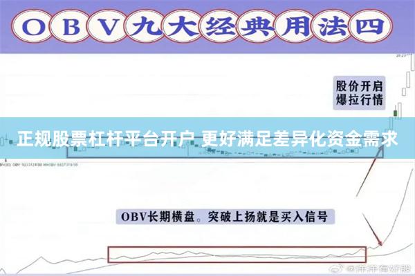 正规股票杠杆平台开户 更好满足差异化资金需求