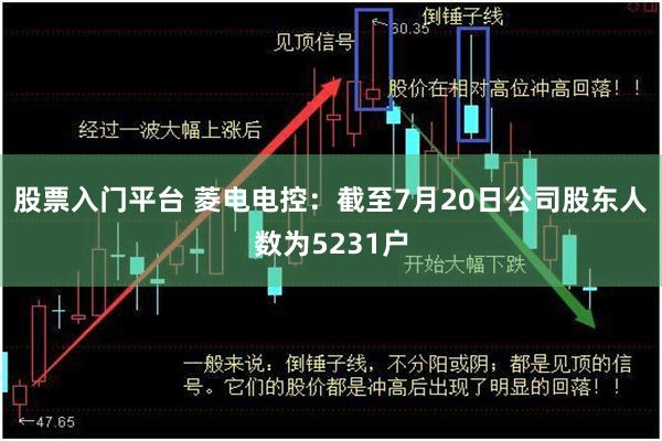 股票入门平台 菱电电控：截至7月20日公司股东人数为5231户
