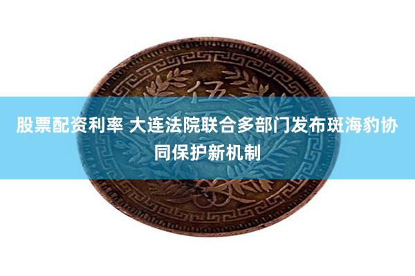 股票配资利率 大连法院联合多部门发布斑海豹协同保护新机制